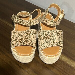 Target Leopard Print Platform Sandals